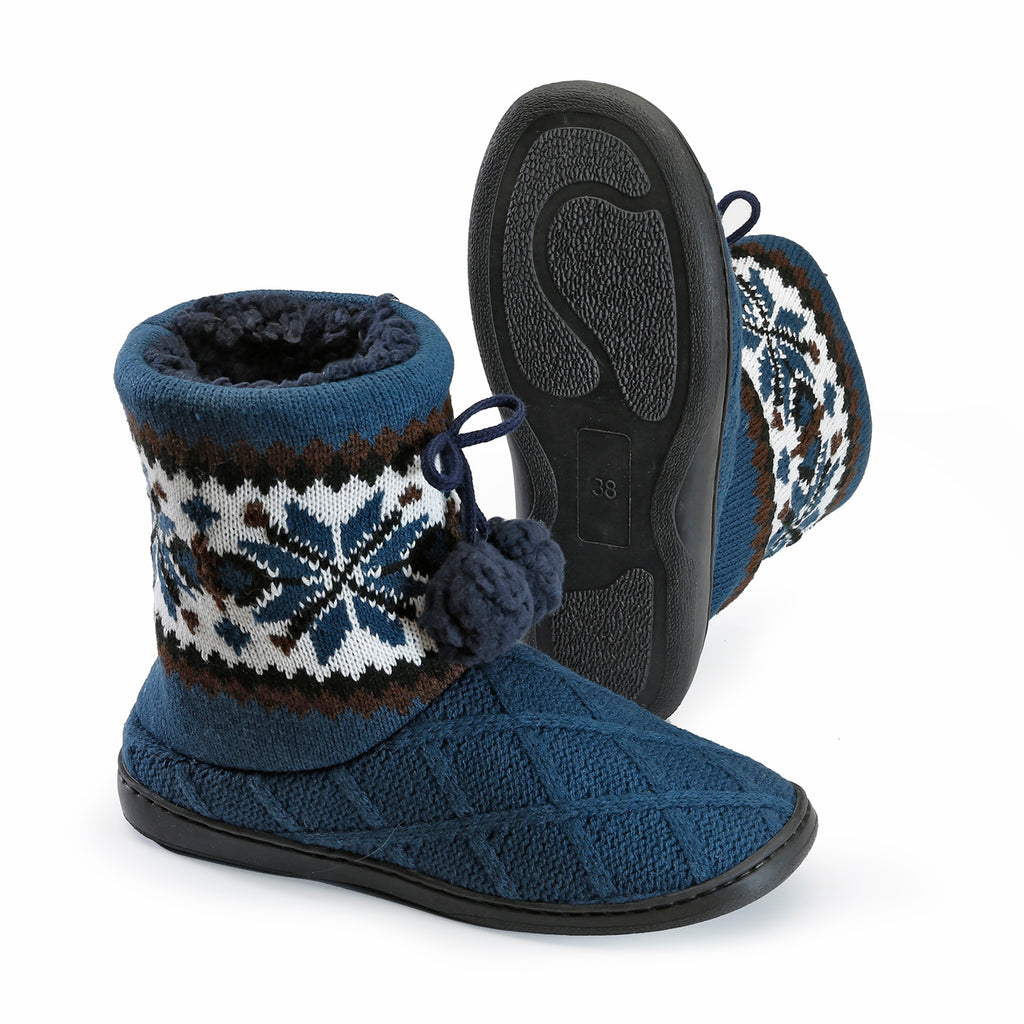Bota Lana y Polar Interior Blue Azul vista 2 - D'Taty Chile