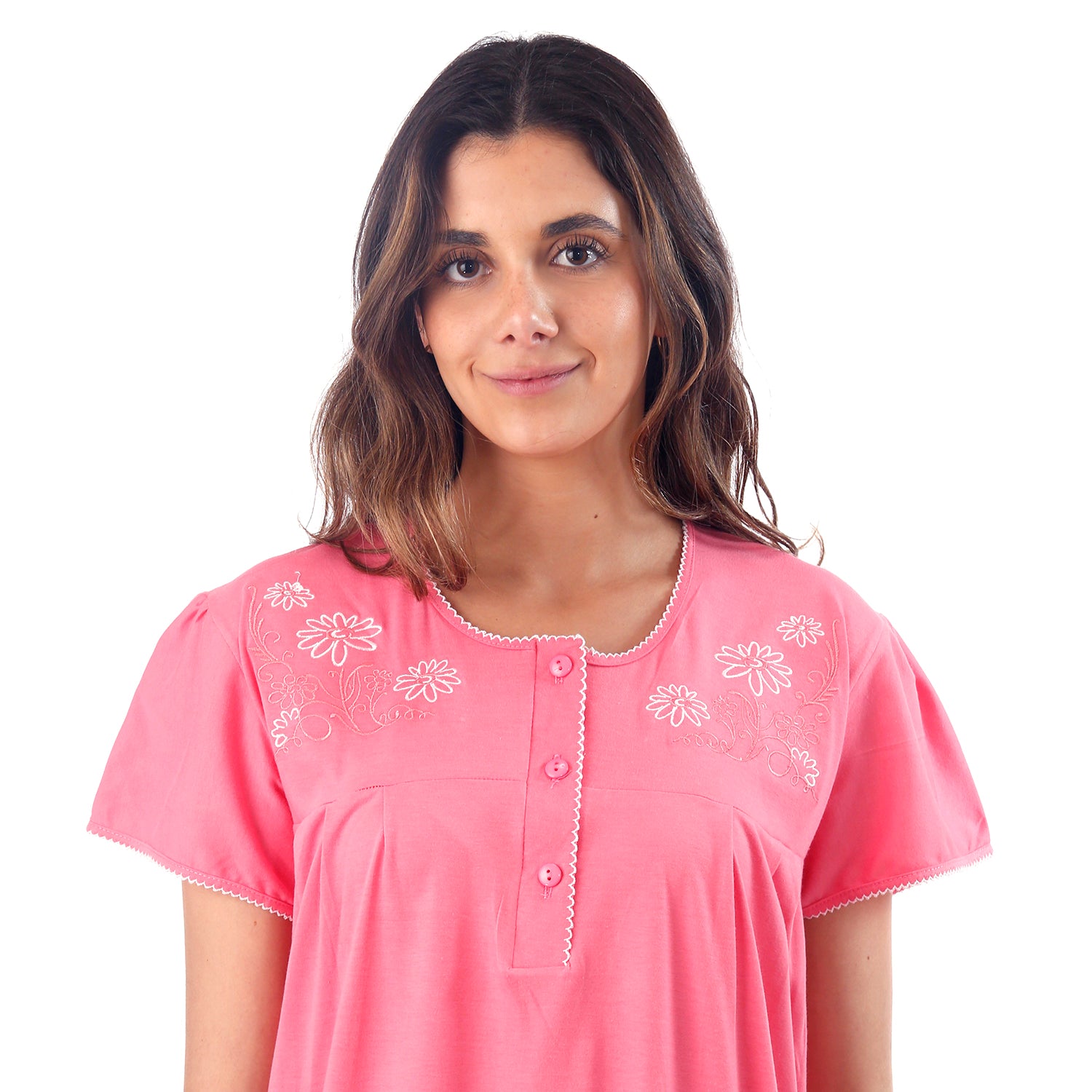 Camisa de Dormir Bordada Polycotton imagen 2 - D'Taty Chile