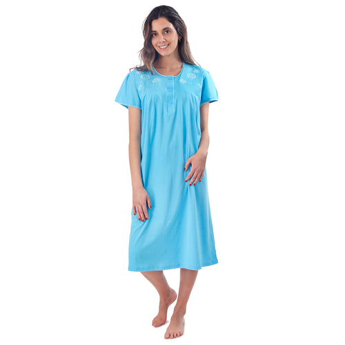 Camisa de Dormir Bordada Polycotton imagen 3 - D'Taty Chile