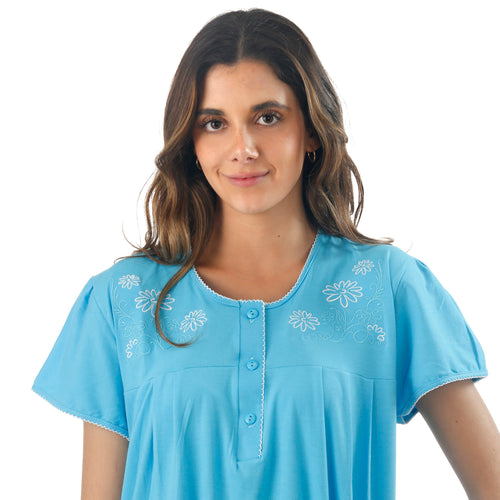 Camisa de Dormir Bordada Polycotton imagen 4 - D'Taty Chile