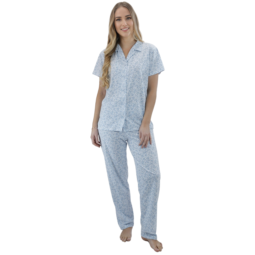 Pijama Abotonado Largo Estampado Polycotton varios colores - D'Taty Chile