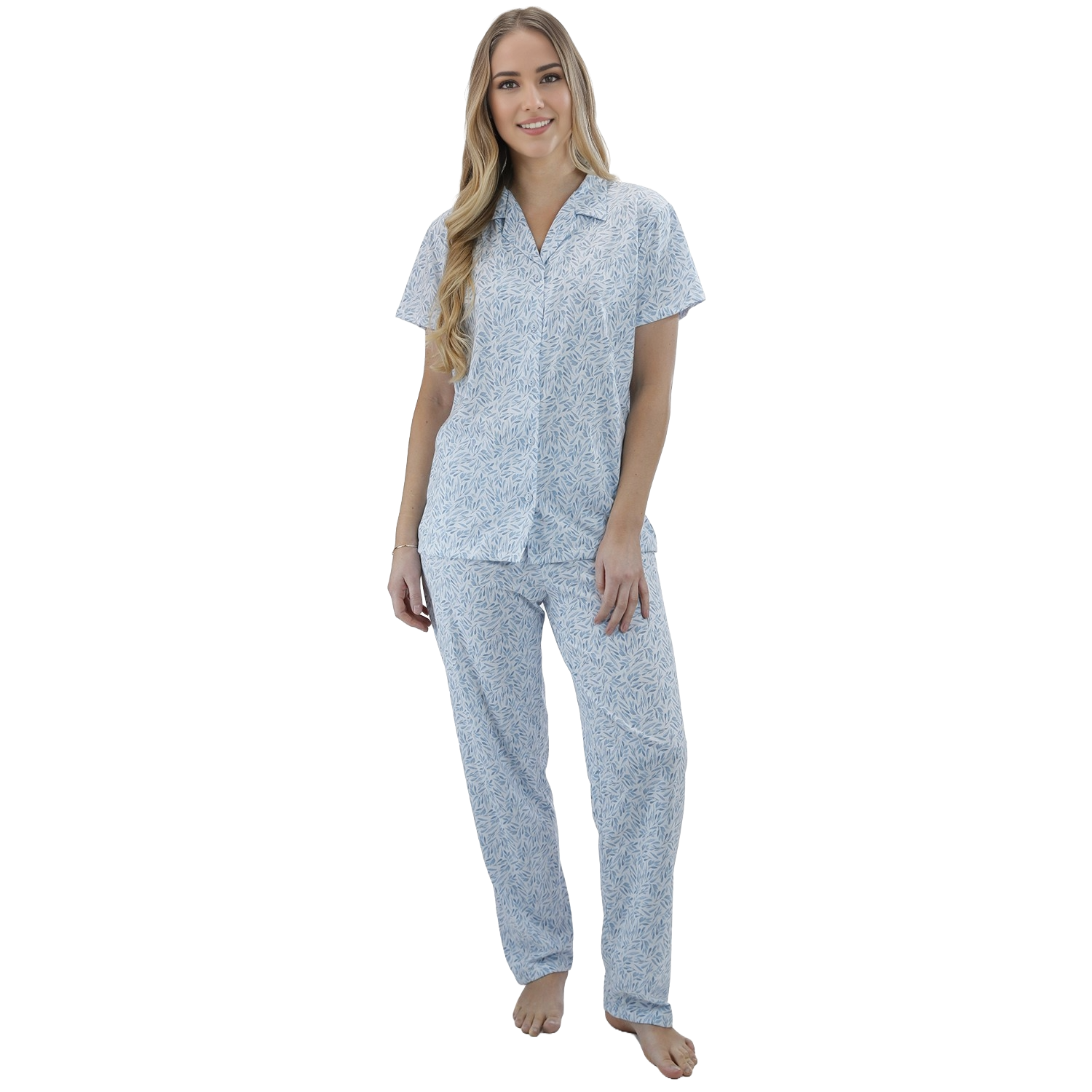 Pijama Abotonado Largo Estampado Polycotton varios colores - D'Taty Chile