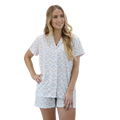 Pijama Abotonado Flores Polycotton Estampado varios colores - D'Taty Chile