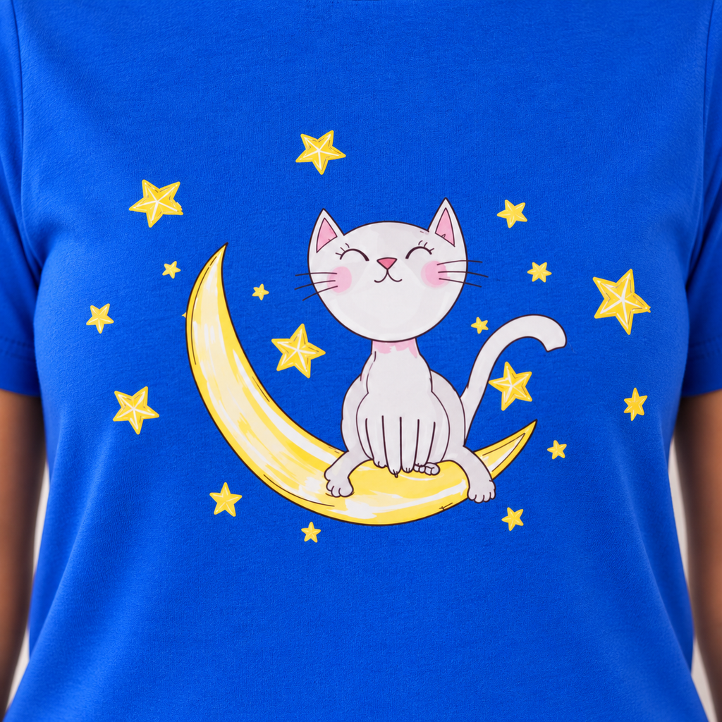 Pijama Gato Luna Estampado