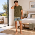 Pijama Hombre Escocés Estampado