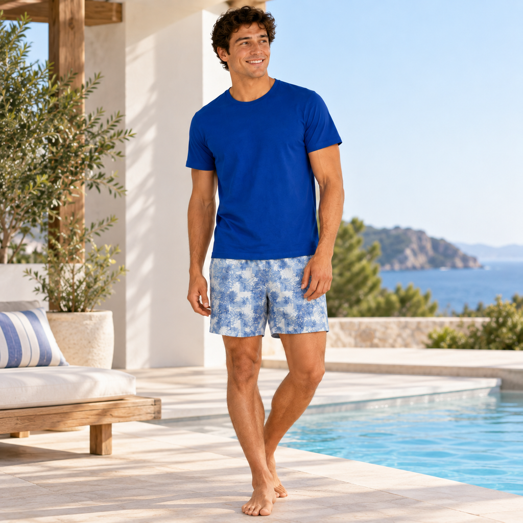 Pijama Hombre Ramas Estampado