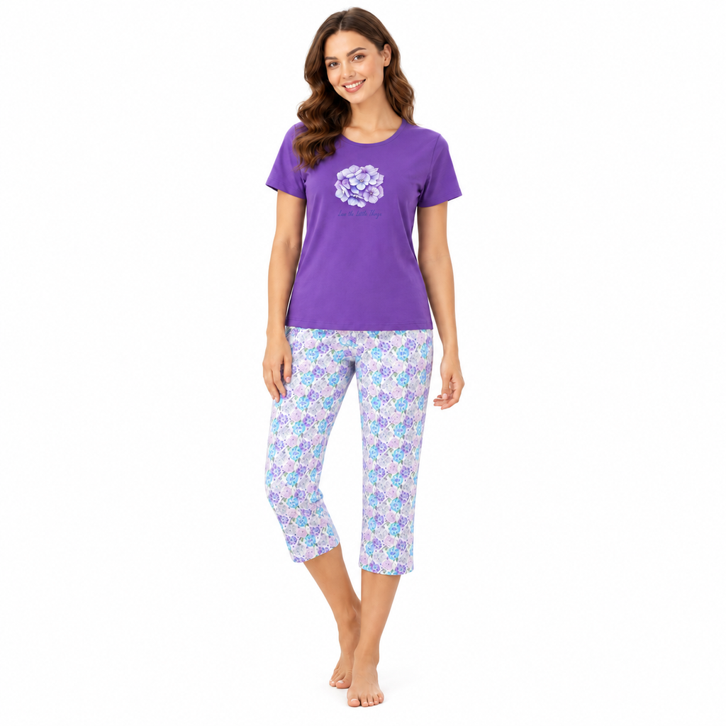 Pijama Hortensia Pescador Estampado