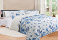 Quilt Sherpa Flower 2 Plazas Queen