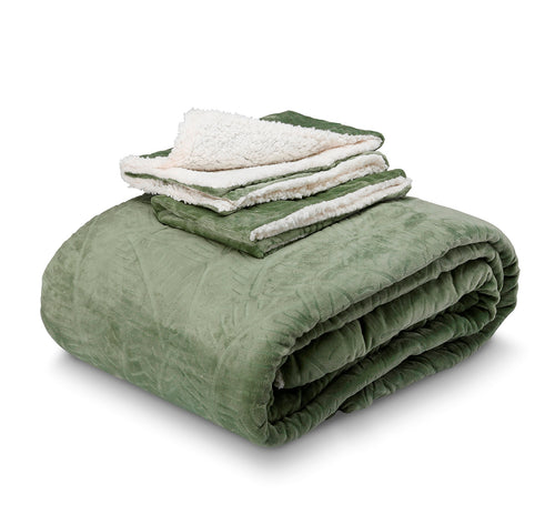 Colcha Flannel Sherpa 2.5 Plazas King