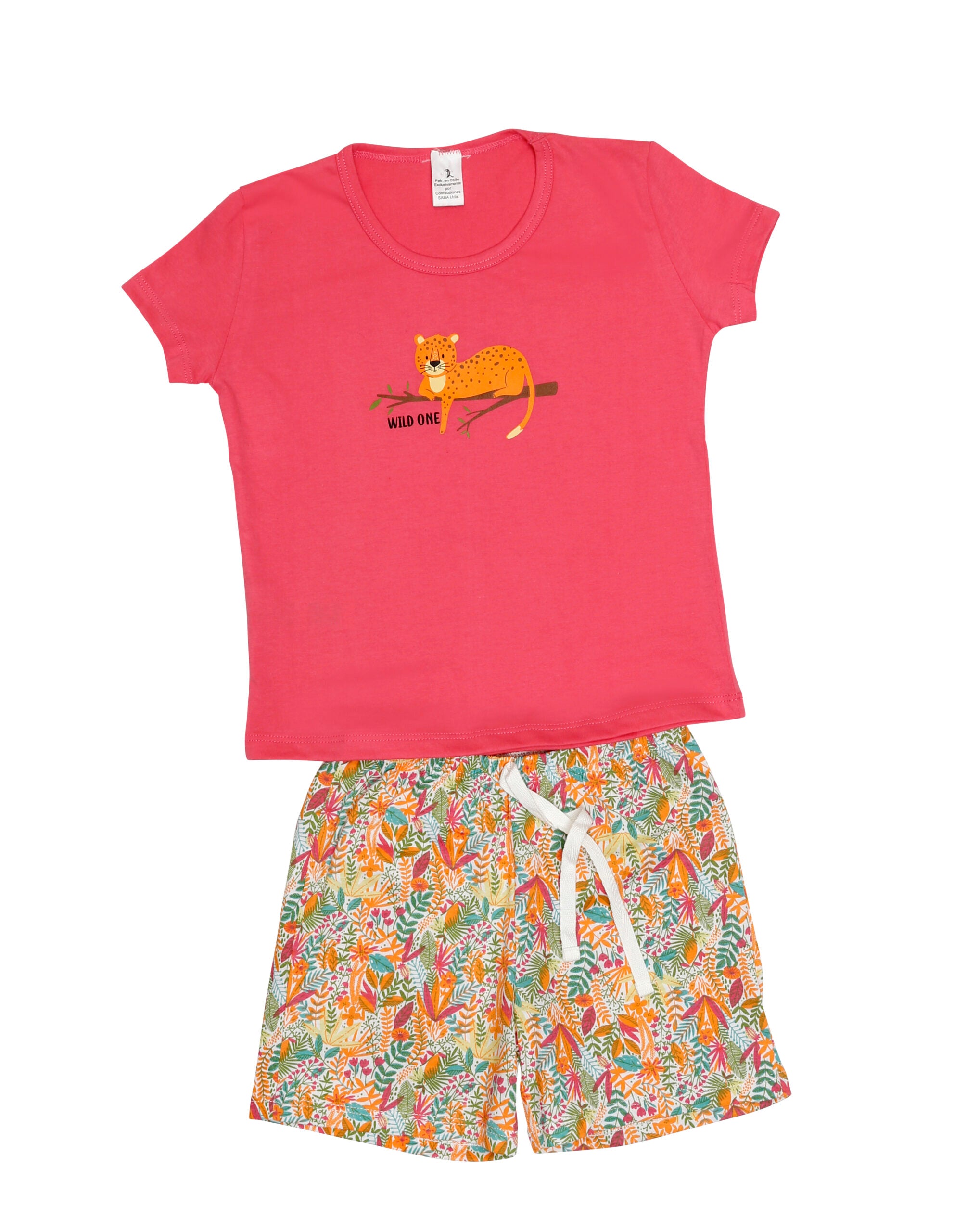 Pijama Niña Tigre Estampado Polycotton varios colores - D'Taty Chile