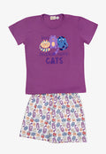Pijama Niña Gatitos Estampado Polycotton varios colores - D'Taty Chile