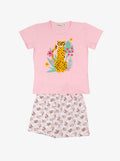 Pijama Niña Leopardo Polycotton Estampado varios colores - D'Taty Chile