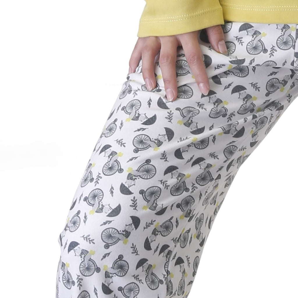 Pijama Oso Bicicleta Estampado Gamuza Polycotton imagen 3 - D'Taty Chile