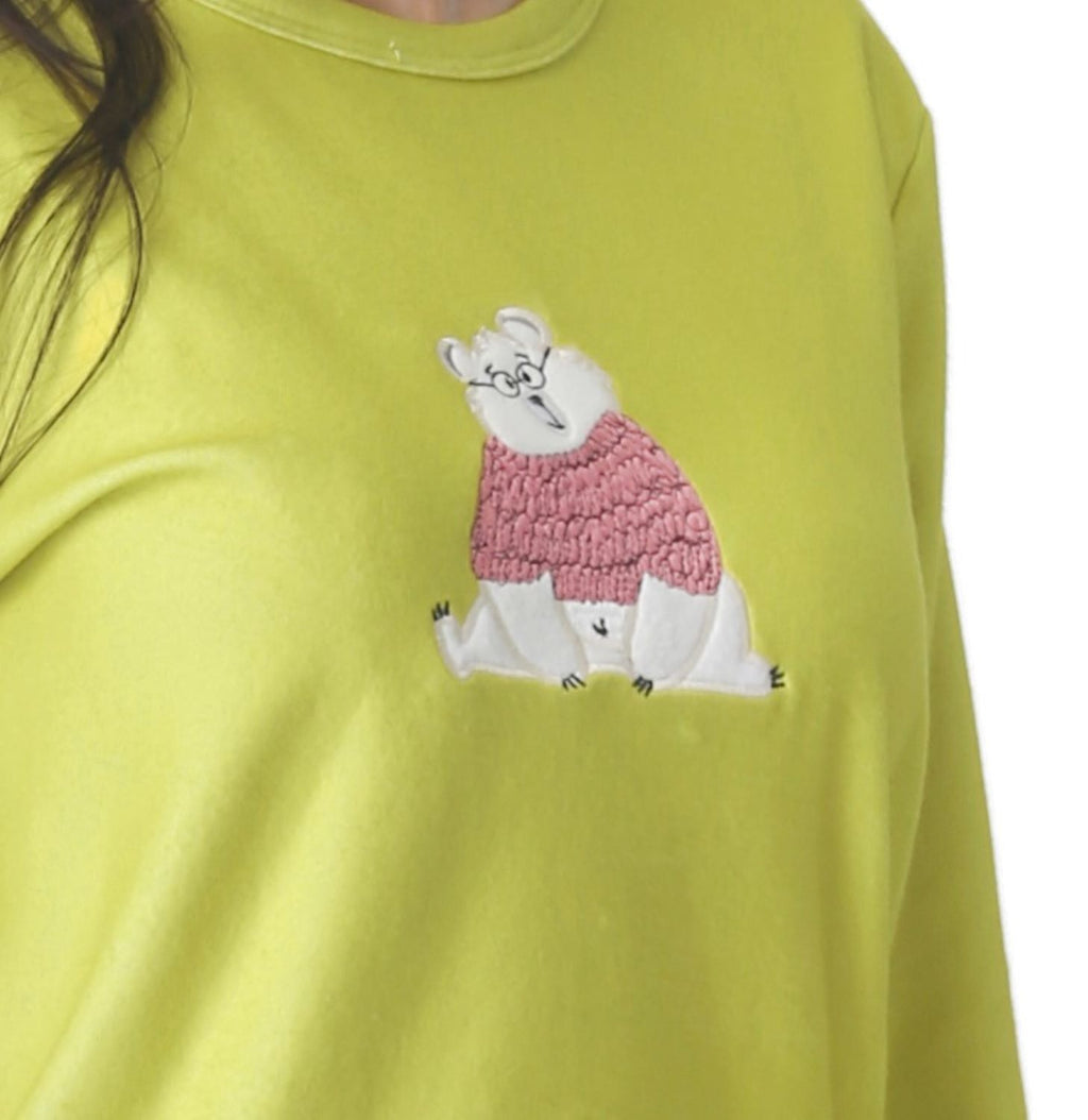 Pijama Oso Micropolar Bordado imagen 2 - D'Taty Chile