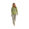 Pijama Panda Bordado Gamuza Polycotton Pistacho vista 4 - D'Taty Chile