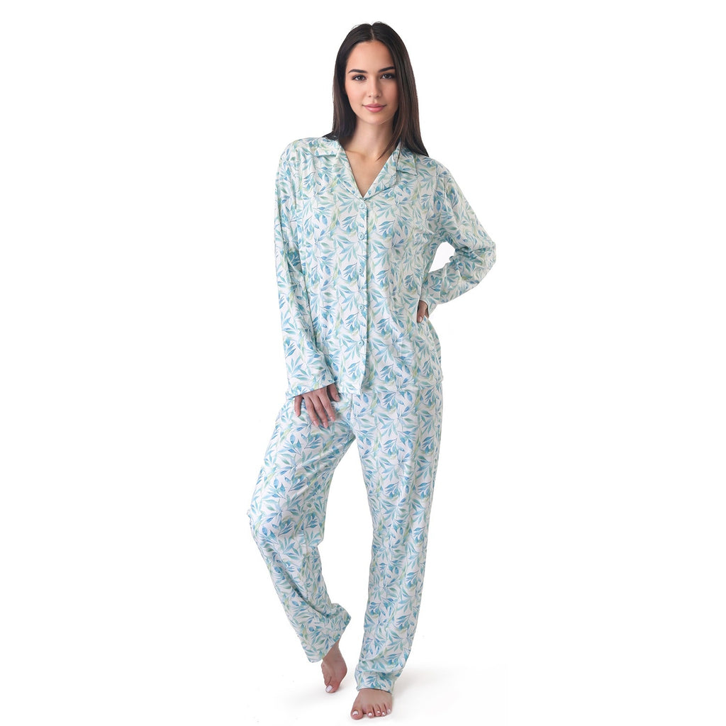 Pijama Abotonado Estampado Gamuza Polycotton varios colores - D'Taty Chile