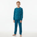 Pijama Niño Polar Estampado Azulino vista 2 - D'Taty Chile