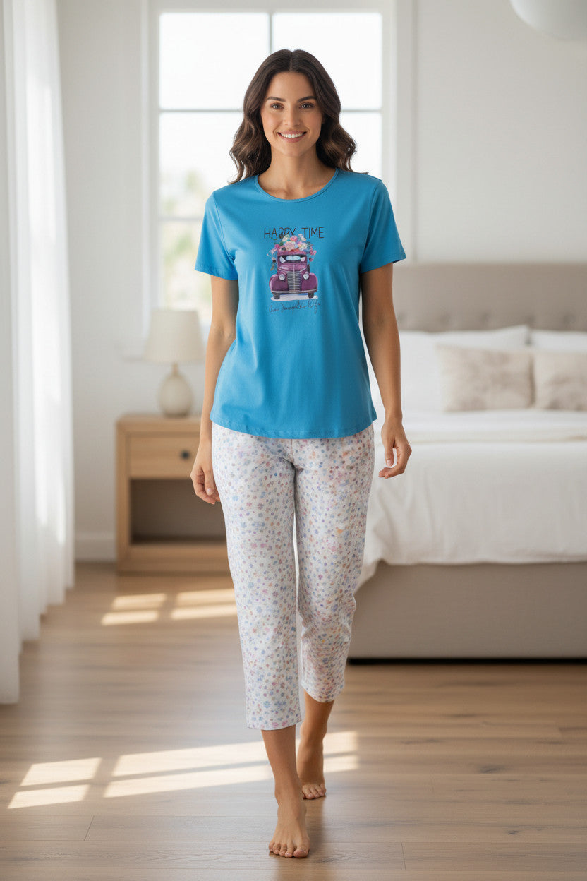Pijama Pescador Vintage Estampado
