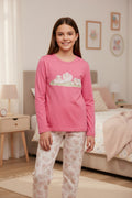 Pijama Niña Oveja Gamuza Polycotton Estampado