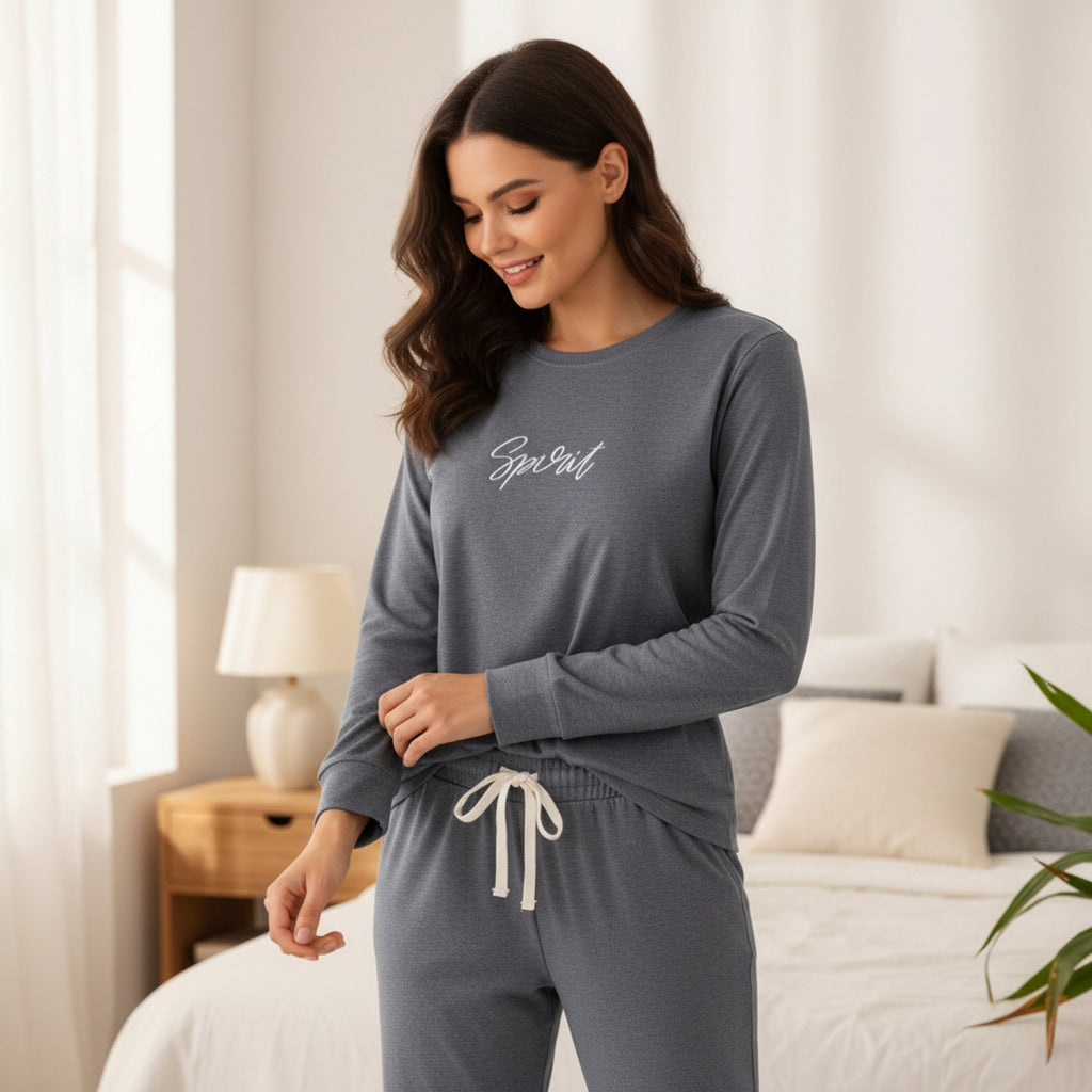 Pijama Spirit Bordado Gamuza Polycotton