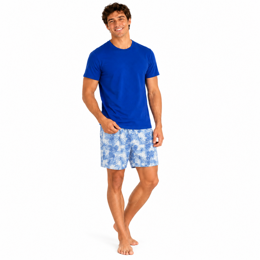 Pijama Hombre Ramas Estampado