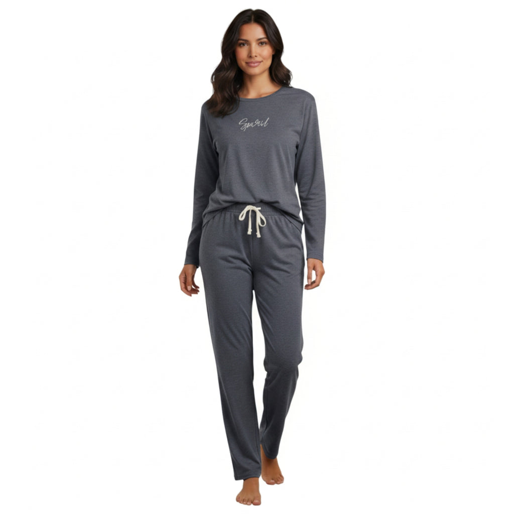 Pijama Spirit Bordado Gamuza Polycotton