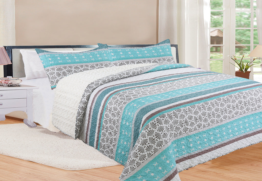 Quilt Sherpa Lineal 2 Plazas Queen